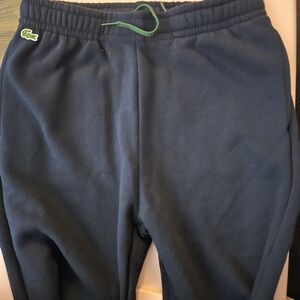 Lacoste Kids Navy Blue Fleece Sweatpants Sz 14. NWT